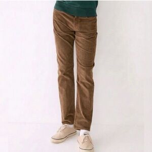 J Crew 770 Straight-Fit Corduroy Pant Brown Minimalist Preppy Office 2023-34x32